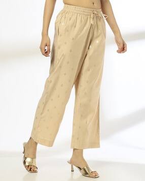 avaasa mix n' match Women Foil Print Mid-Rise Regular Fit Pants-picture-19