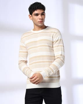 netplay Men Striped 4 Slim Fit Crew-Neck T-Shirt-picture-51