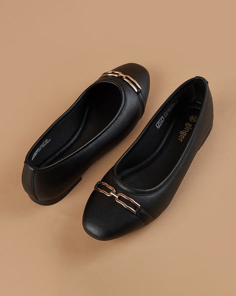 Buy Black Flat Shoes for Women by Ginger by lifestyle Online