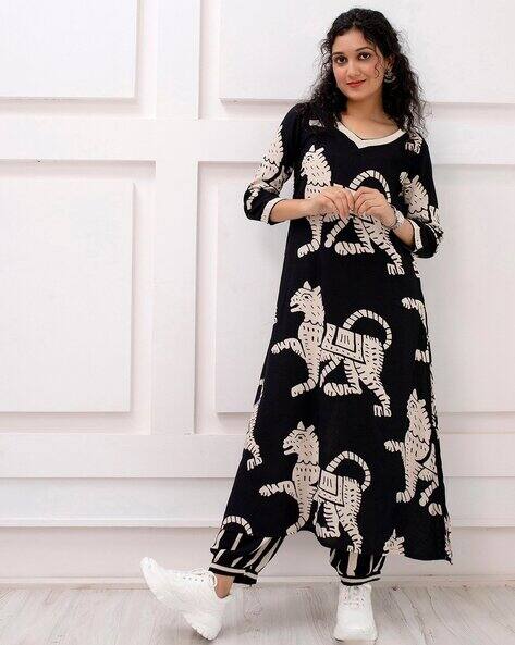 ANNI DESIGNER Women Printed A-Line Kurta Set
