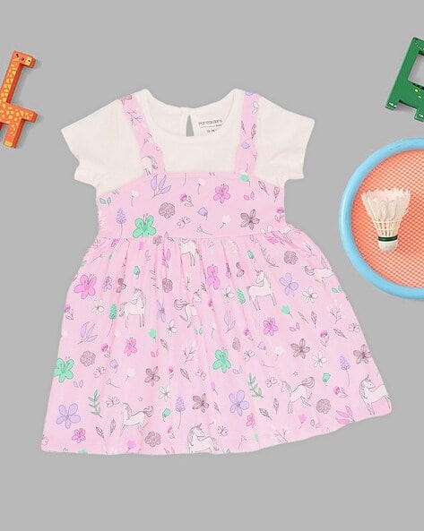 Buy Fuchsia Dresses Frocks for Infants by Pantaloons Baby Online