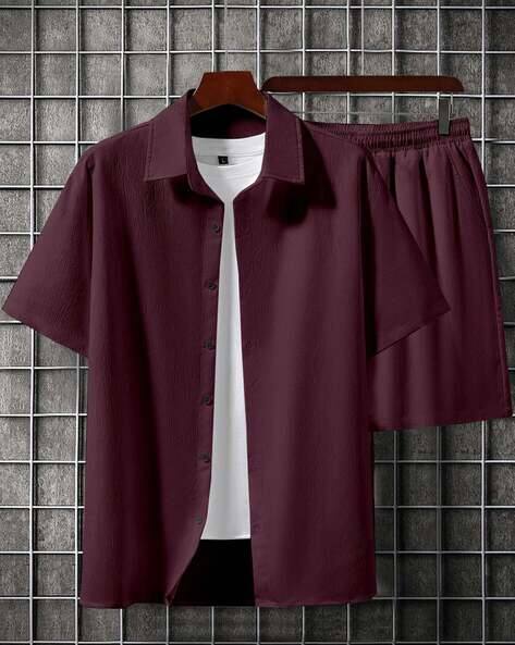 NEONOMAD Men Shirt & Shorts Set with Short Sleeves