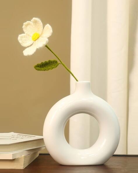 theallchemy Artificial Woolen Rose Flower
