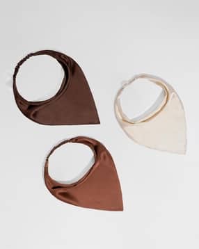 Pack of 3 Women Elasticated Bandana Scarves-image-32