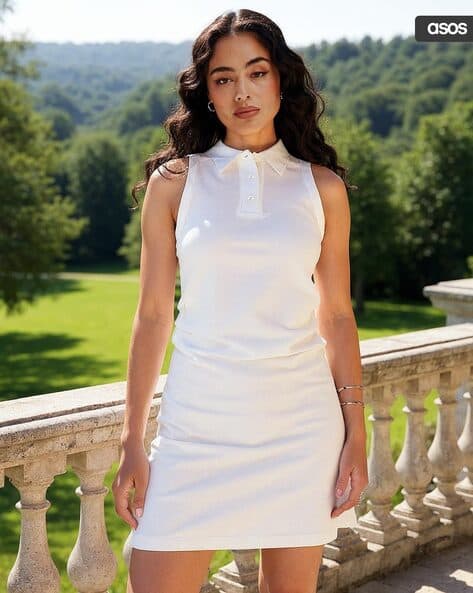 asos mini bodycon dress Asos Tie Shoulder Mini Bodycon Dress In Rib, $18 | Asos
