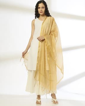 avaasa mix n' match Women Printed Dupatta with Tassels-picture-15