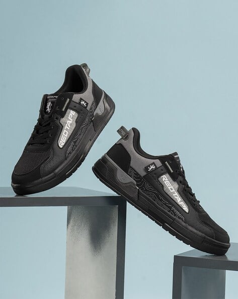 Men Low-Top Lace-Up Casual Shoes