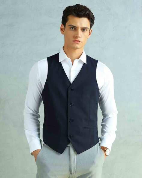 Buy Navy Blue Blazers & Waistcoats for Men by Big Hello - The Plus