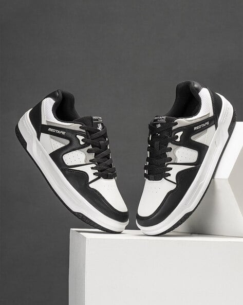 Buy Black/White Sneakers for Men by RED TAPE Online