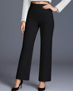 Women Flat-Front Relaxed Fit Pants