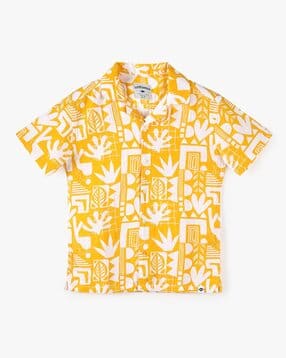 lee cooper Boys All-Over Print Relaxed Fit Cotton Shirt-picture-31