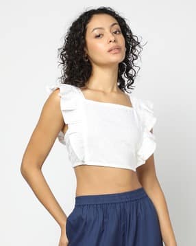 Women Regular Fit Crop Top-image-11
