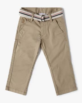 Boys Regular Fit Flat-Front Trousers-image-49