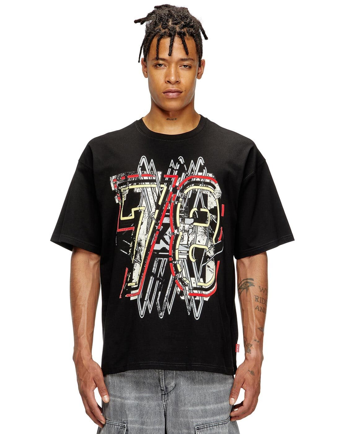 Buy Black Tshirts for Men by DIESEL Online | Ajio.com