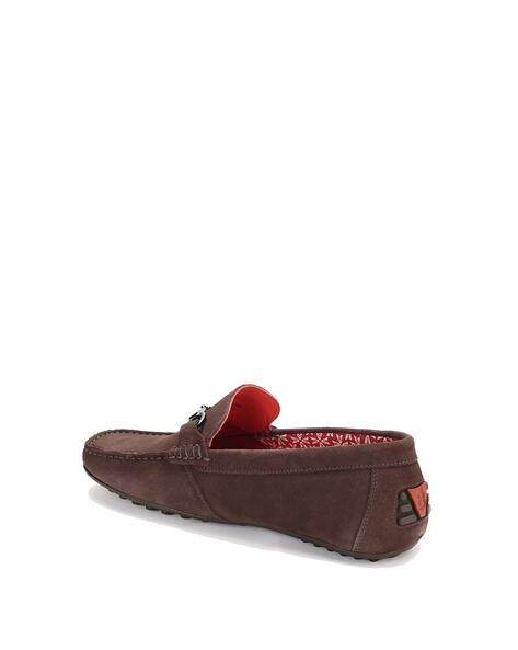 V8 by Roush Men Driver Shoes with Suede Upper