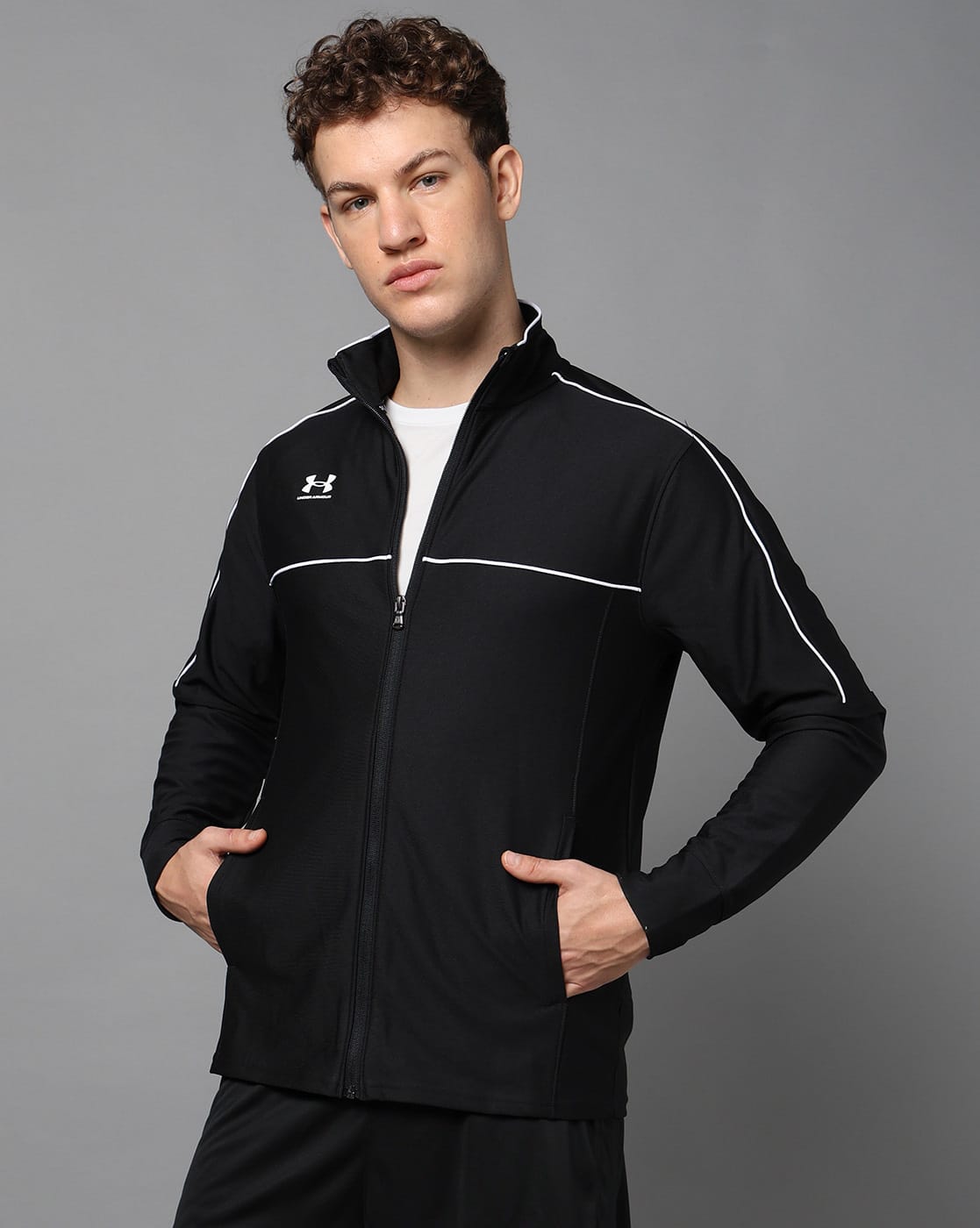 Buy Under Armour Men Challenger Fitted Track Jacket Online | Ajio.com
