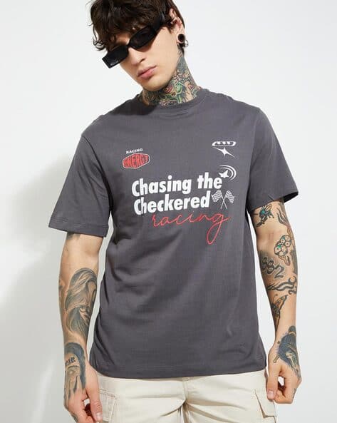 Men Printed Regular Fit T-shirt