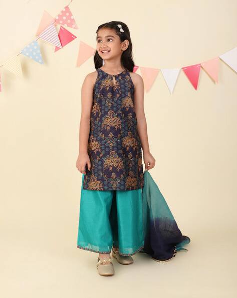 Buy Blue Ethnic Wear Sets for Girls by Fabindia Online