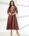 Women Printed Round-Neck Fit & Flare Dress