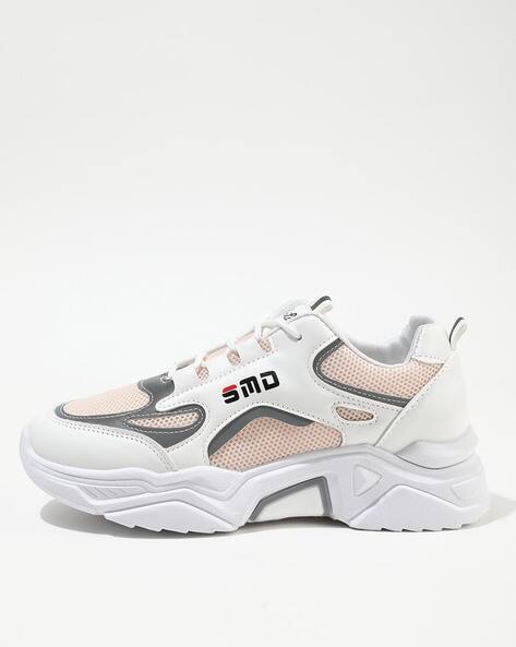 Lulu & Sky Women Colourblock Mid-Top Lace-Up Shoes