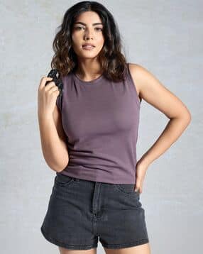 leia Women Ribbed Slim Fit Top-picture-49