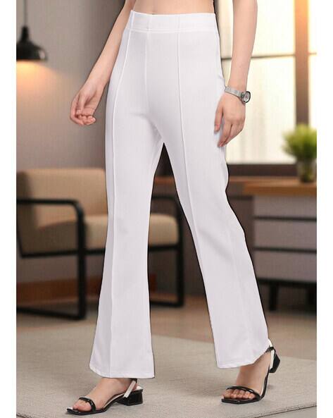 Fuback X AG Women High-Rise Relaxed Fit Flat-Front Trousers