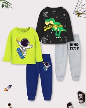 trampoline Boys Graphic Pants and T-shirt Set-picture-15