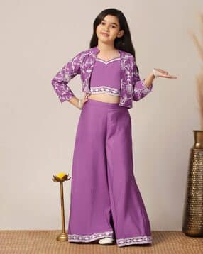 Girls Embroidered 3-Piece Set 