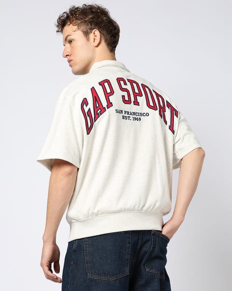 Men Typographic Print Oversized Sweatshirt