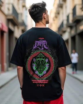 Men Cotton Graphic Printed T-Shirt-image-5