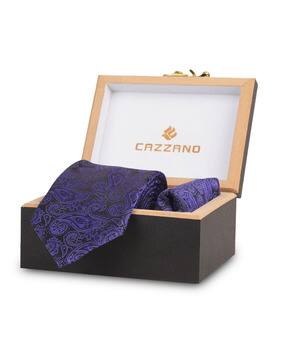 cazzano Men Pack of 2 Neck-Tie with Pocket Square-picture-37