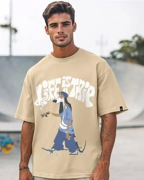 Men Cotton Graphic Printed T-Shirt-image-13