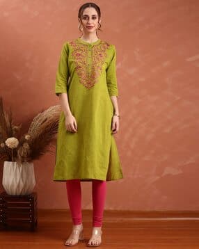 nyrika Women Embroidered Straight Kurta -picture-47