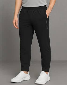 bullmer Men Straight Track Pants with Elasticated Waist-picture-43