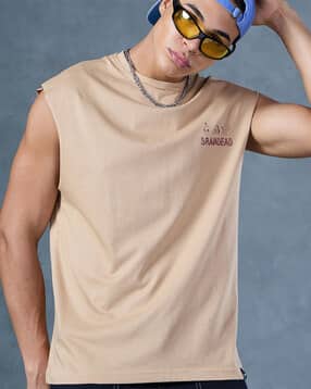 bewakoof Men's  Graphic Printed Oversized Vest-picture-13