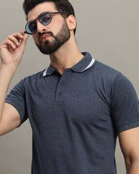 alpha tribe Men Regular Fit Polo T-Shirt-picture-34