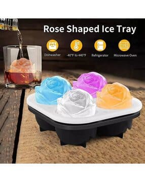 naturally yours Silicone Rose Shaped Ice Ball Tray-picture-39