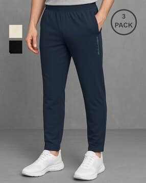 bullmer Men Pack of 3 Straight Track Pants with Elasticated Waist-picture-34