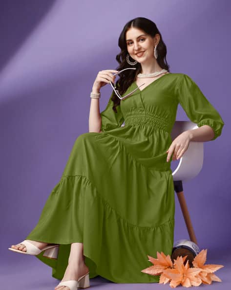 slim fit dress slacks Nidhika Shekhar — Mehndi Green Embroidered Chanderi Kurta Lehenga –  Fabilicious Fashion main image 1