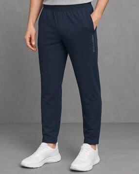bullmer Men Straight Track Pants with Elasticated Waist-picture-17
