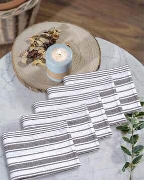 fabinaliv Set of 5 Striped Cotton Hand Towels-picture-52
