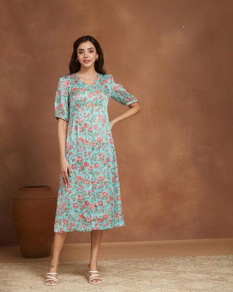 Buy Green Dresses for Women by Fabindia Online
