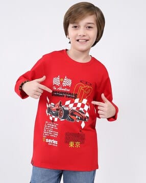 monte carlo Boys Typographic Print Regular Fit T-Shirt-picture-18