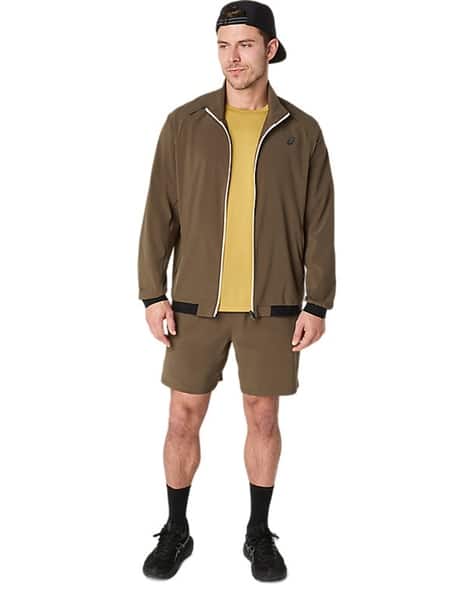 Buy ASICS Men Actibreeze Jacquard Jacket | Brown Color Men | AJIO LUXE