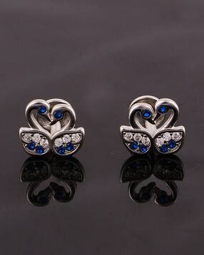 chera Women Sterling Silver Stone Stud Earrings-picture-25