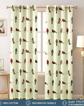Printed Door Curtain with Eyelets Header-image-0