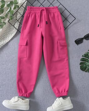 trampoline Girls Cuffed Joggers with Cargo Pockets-picture-24