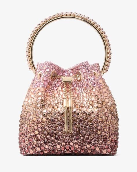 ショルダーバッグ・ポシェット JIMMY CHOO JC STAR ICE PINK Buy Jimmy Choo Bon Bon Hotfix Crystal Bag with Crystal