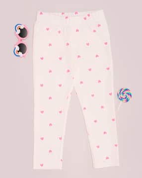 pantaloons junior Girls Heart Print Slim Jeggings-picture-27