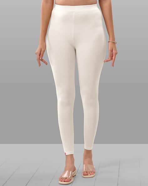 Women Ankle-Length Leggings with Elasticated Waist